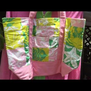 LILLY PULITZER Set: Tote Bag & Beach cover up